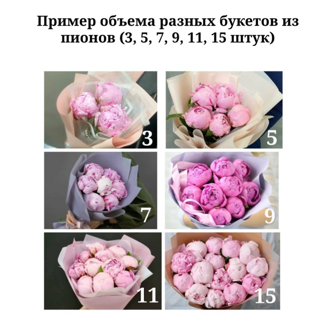 Букет цветов "Бело-розовые пионы" Букет цветов "Бело-розовые пионы"